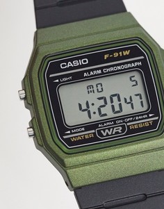 Цифровые силиконовые часы Casio F-91WM-3AEF-Черный