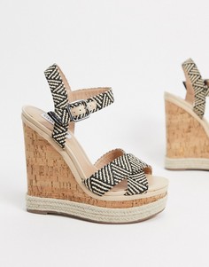 Босоножки на танкетке Steve Madden-Мульти