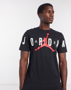 Черная футболка с логотипом Nike Jordan-Черный