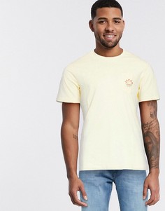 Футболка с нагрудным карманом и логотипом Jack & Jones-Желтый