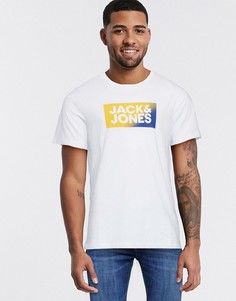 Футболка с эффектом деграде Jack & Jones-Белый