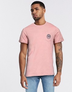 Футболка с нагрудным карманом и логотипом Jack & Jones-Розовый