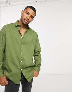Рубашка oversized цвета хаки в стиле 90-х ASOS DESIGN-Зеленый
