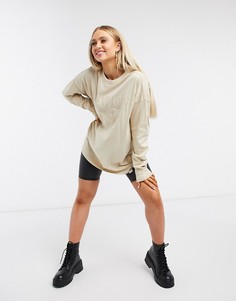 Oversized-лонгслив с вышивкой "Copenhagen" ASOS DESIGN-Зеленый