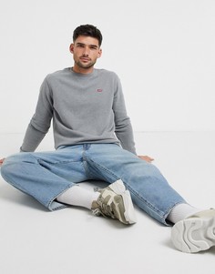 Серый меланжевый свитшот с маленьким логотипом Levis Levis®