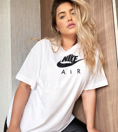 Белая футболка Nike Plus Air-Черный