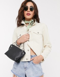 Джинсовая куртка кремового цвета Vero Moda-Кремовый