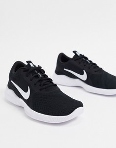 Черно-белые кроссовки Nike Running Flex Experience RN9-Черный