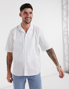 Oversized-рубашка с короткими рукавами Rudie-Белый
