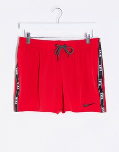 Красные шорты с логотипом Nike Swimming 3inch-Красный