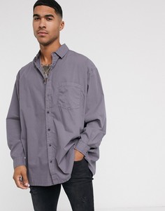 Рубашка в стиле oversized фиолетового цвета ASOS DESIGN-Фиолетовый