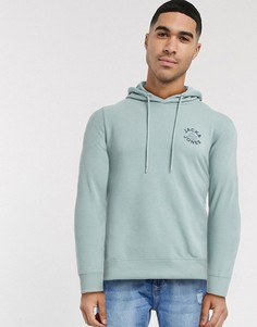 Худи с логотипом на груди Jack & Jones-Зеленый