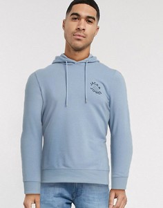 Худи с логотипом на груди Jack & Jones-Синий