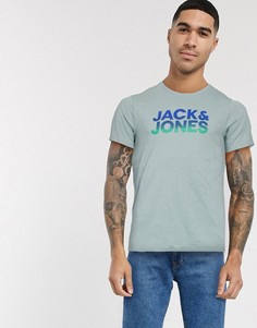 Футболка с эффектом деграде Jack & Jones-Зеленый