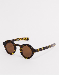 Коричневые круглые солнцезащитные очки с черепаховым рисунком Spitfire Cut Twelve-Коричневый