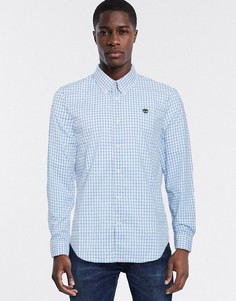 Рубашка в клеточку с длинными рукавами Timberland-Синий