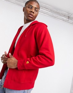 Худи на молнии Carhartt WIP-Красный