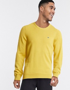 Джемпер с круглым вырезом Lacoste-Желтый