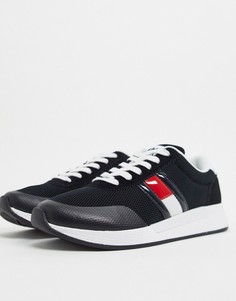 Черные кроссовки на толстой подошве Tommy Hilfiger-Черный
