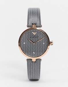 Черные часы Emporio armani-Черный