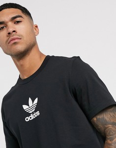 Черная футболка с логотипом adidas Originals adicolor-Черный