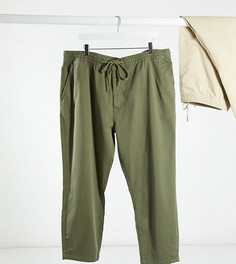 Джоггеры хаки Topman Big & Tall-Зеленый