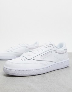 Белые кроссовки с отделкой Reebok Club C-Белый