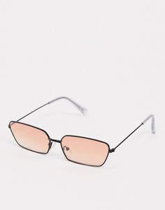 Солнцезащитные очки "кошачий глаз" с коричневыми стеклами ASOS DESIGN-Коричневый
