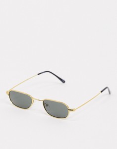Маленькие круглые солнцезащитные очки с G15 стеклами ASOS DESIGN-Черный