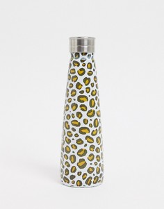 Металлическая бутылка для воды с леопардовым принтом Sass & Belle-Мульти