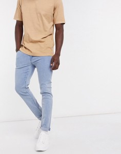 Голубые джинсы скинни ASOS DESIGN-Синий