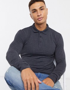 Серое поло из органического хлопка ASOS DESIGN-Серый