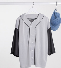 Oversized-рубашка с рукавами 3/4 ASOS DESIGN Tall-Белый