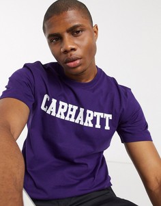 Фиолетовая футболка с короткими рукавами Carhartt WIP-Фиолетовый