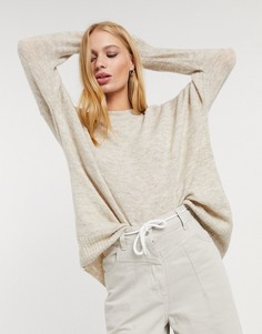 Светло-бежевый джемпер с длинными рукавами Only-Серый