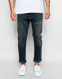 Темно-синие сильно суженные книзу джинсы стретч Levis 520 Tapestry-Синий Levis®