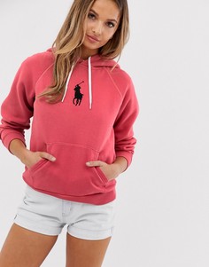 Худи с большим логотипом Polo Ralph Lauren-Красный