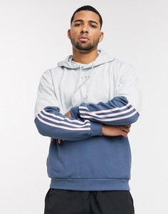 Худи голубого цвета adidas Originals-Синий