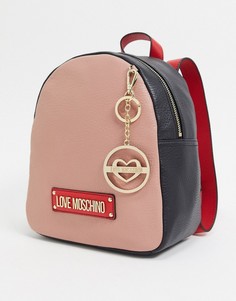 Рюкзак с кольцом для ключей Love Moschino-Мульти