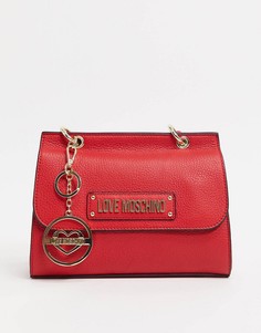 Сумка-тоут с цепочкой Love Moschino-Красный