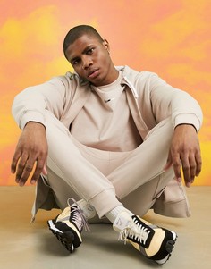 Светло-коричневые джоггеры-карго с кромкой манжетом Nike-Коричневый