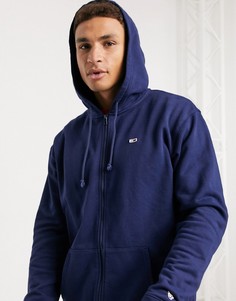 Худи на молнии Tommy Jeans-Темно-синий