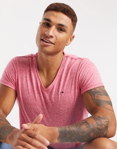Футболка с V-образным вырезом Tommy Jeans-Розовый