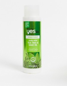 Кондиционер для раздраженной кожи головы с маслом чайного дерева Yes To Naturals 360 мл-Бесцветный