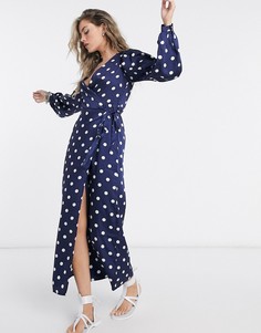 Платье макси в горошек Vila-Мульти