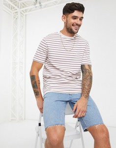 Белая футболка в полоску River Island-Белый
