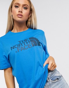 Голубая футболка The North Face Easy-Синий