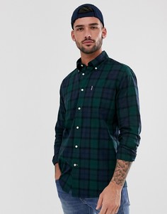 Рубашка в клетку тартан Barbour-Черный