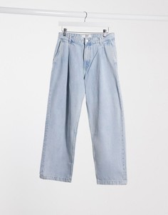 Широкие джинсы Bershka-Синий