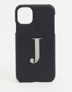 Чехол для iphone 11 / XR с буквой "J" Elie Beaumont-Черный